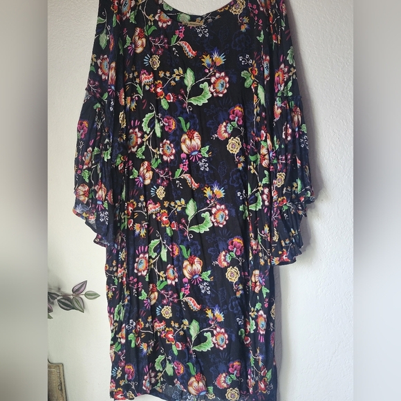 Democracy Multicolor Floral Dress Size 1X - Picture 8 of 9